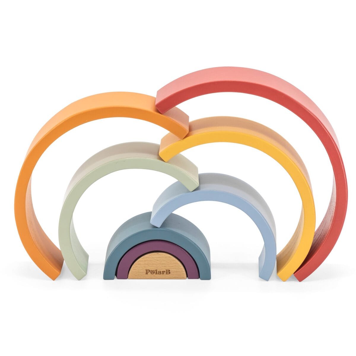 Viga Medinė vaivorykštė - Montessori rainbow - Image 3