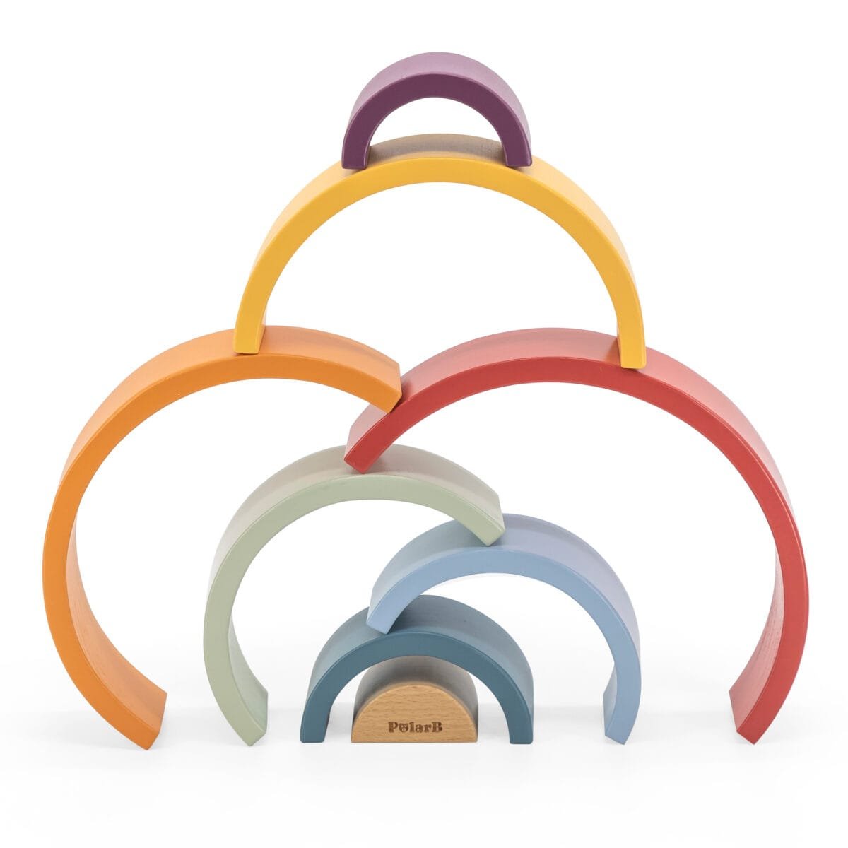 Viga Medinė vaivorykštė - Montessori rainbow - Image 4