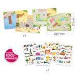 DJECO daugkartiniai 3D lipdukai - Transporto priemonės - Image 3