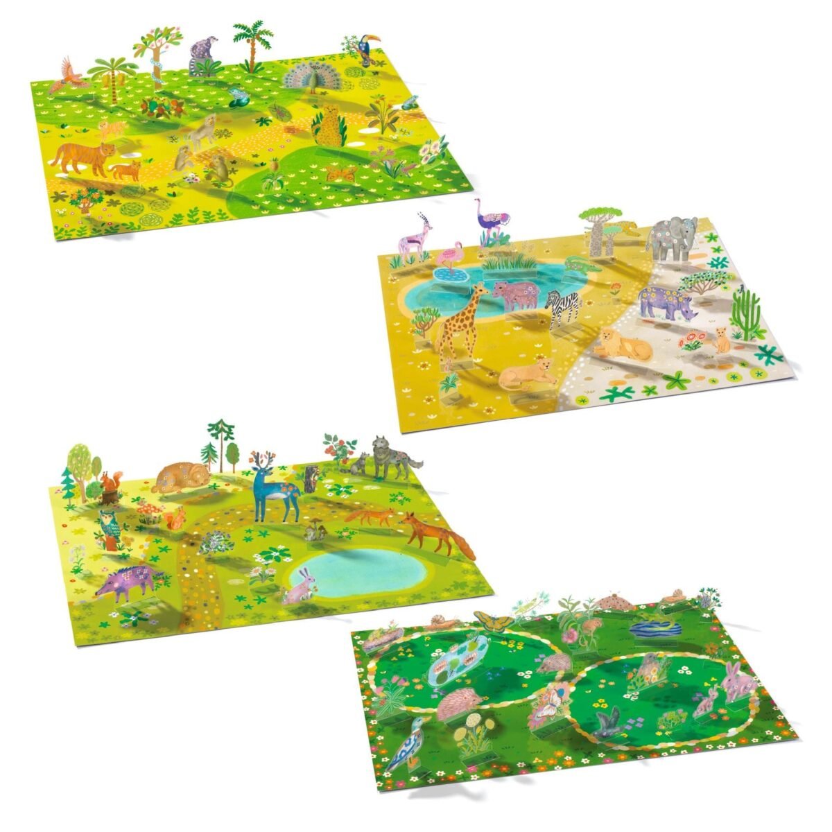 DJECO daugkartiniai 3D lipdukai - Gyvūnai - Image 5