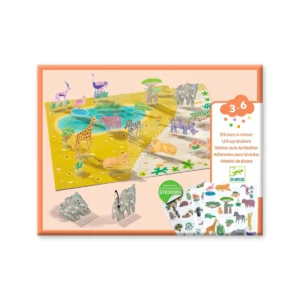 DJECO daugkartiniai 3D lipdukai - Gyvūnai