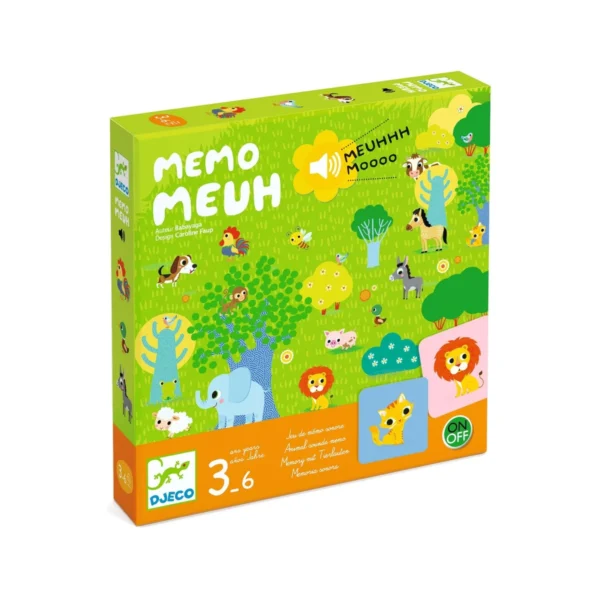 DJECO žaidimas - Memo Meuh (Gyvūnų balsai)