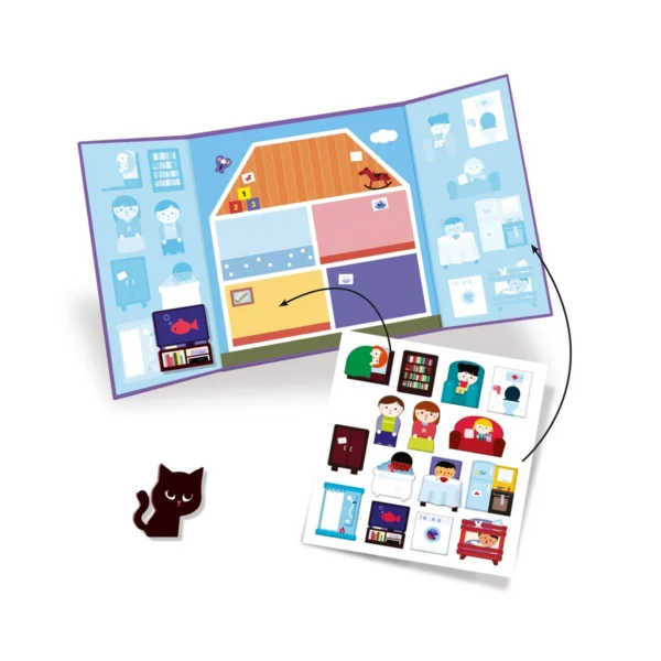 DJECO daugkartiniai lipdukai - Namas