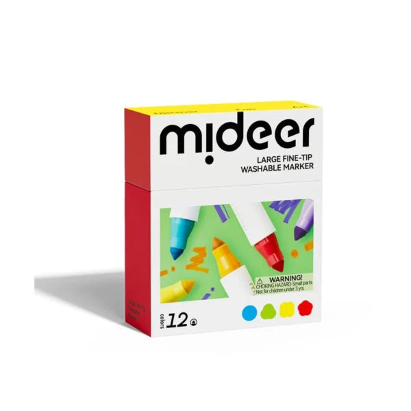 MIDEER nuplaunami markeriai flomasteriai – 12 Spalvų
