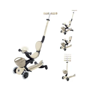 Paspirtukas GLOBBER Go Up Baby Learn Lights 360 ° Brown
