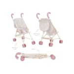 Little Dutch metalinis lėlės vežimėlis - Soft Flowers - Image 12