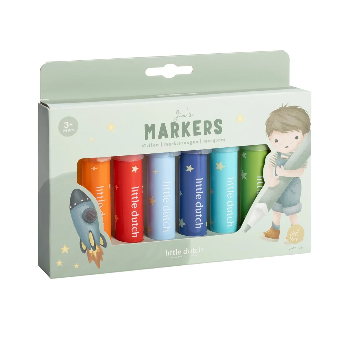jims-markers-126756-product-1-medium Little Dutch flomasteriai - Jim & Friends - Image 1
